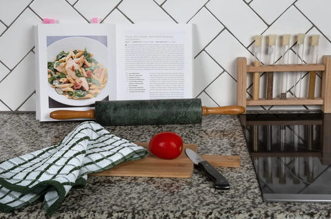 Premium Dish Towels for Kitchen with Hanging Loop 8 Pack 16x26 inch Red Color